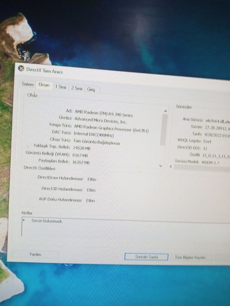 MSI R9 390 GAMİNG 8 GB 512 BİT İLK DAHİBİNDEN ÇOK TEMİZ - 5