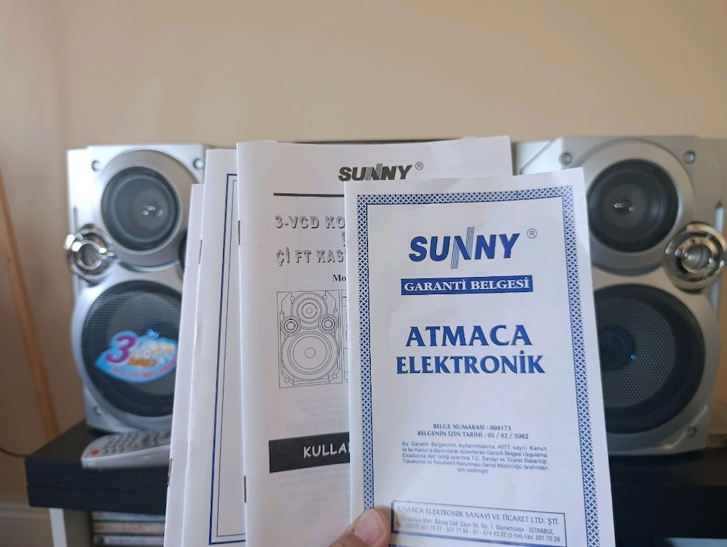SUNNY Hİ-Fİ MÜZİK SİSTEMİ KASETÇALAR RADYO KUTULU TAM TAKIM - 4