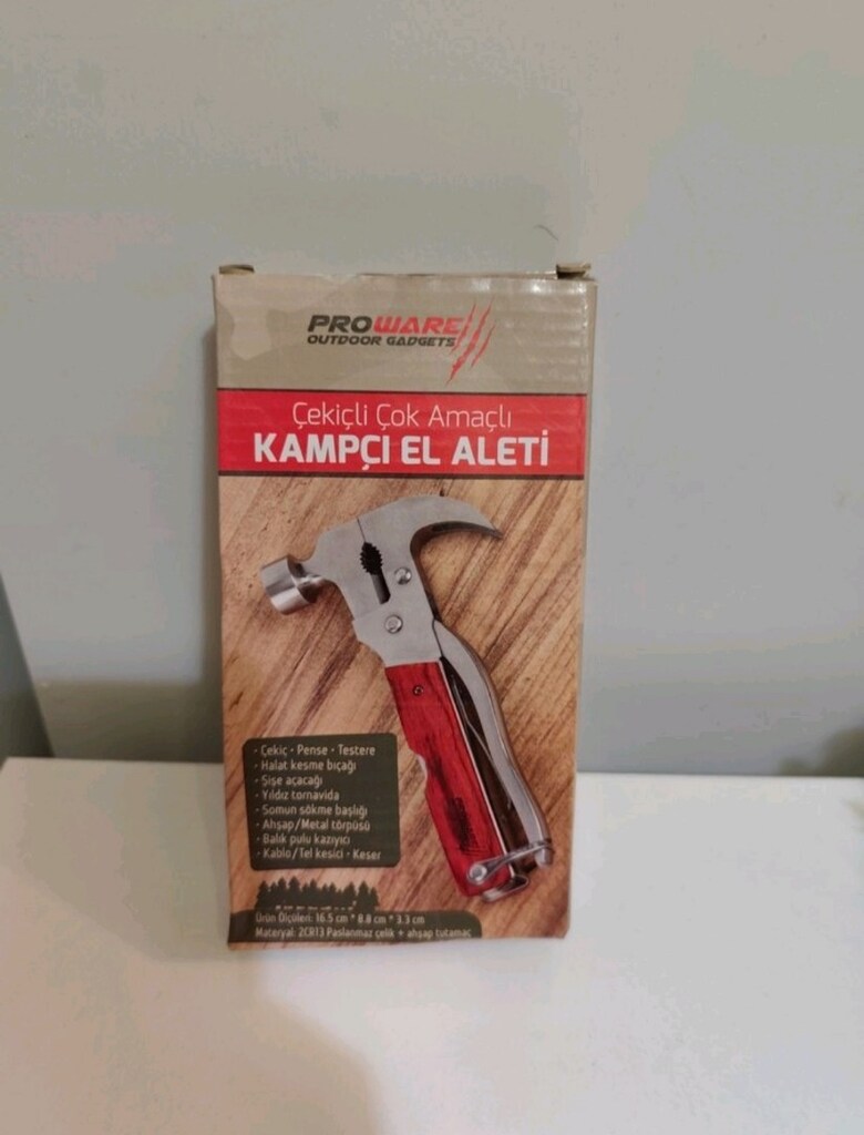 PROWARE OUTDOOR Çekiçli Kampçı El Aleti - 3