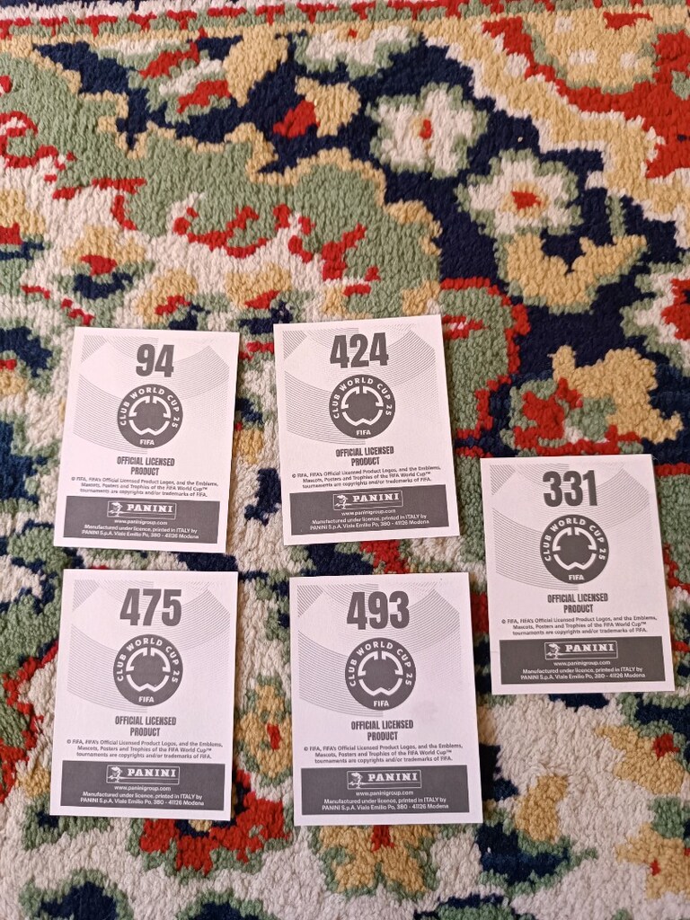 Panini 2025 Club ler kupası özel stikir lari - 5