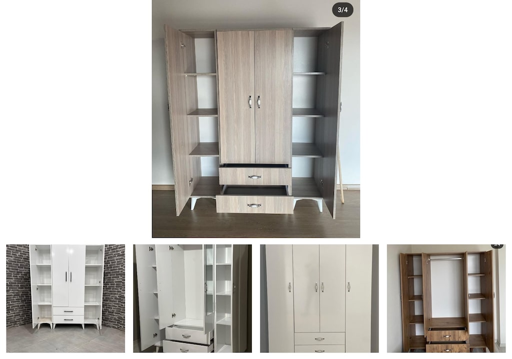 4 kapaklı elbise dolabı djtyvcttro - 2