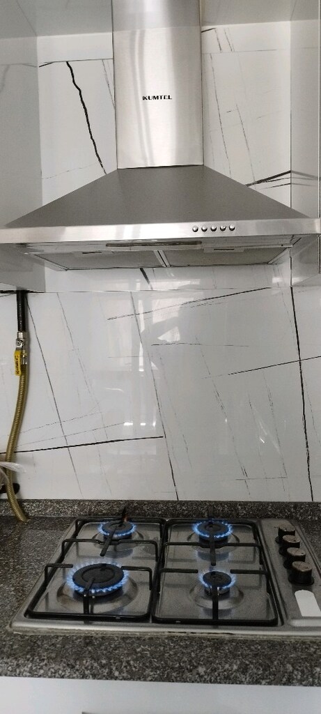 doğalgazlı Kumtel 4 lü ocak ankastre davlumbaz - 2