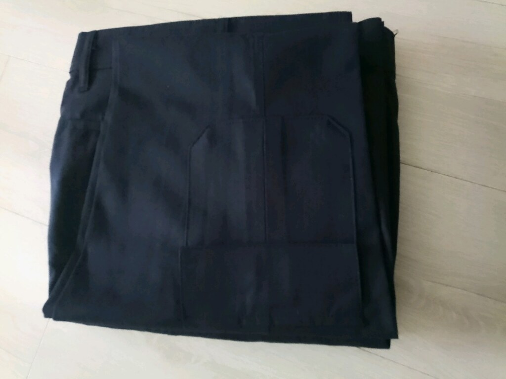 3 Adet sıfır lacivert erkek kumaş pantolon - 2