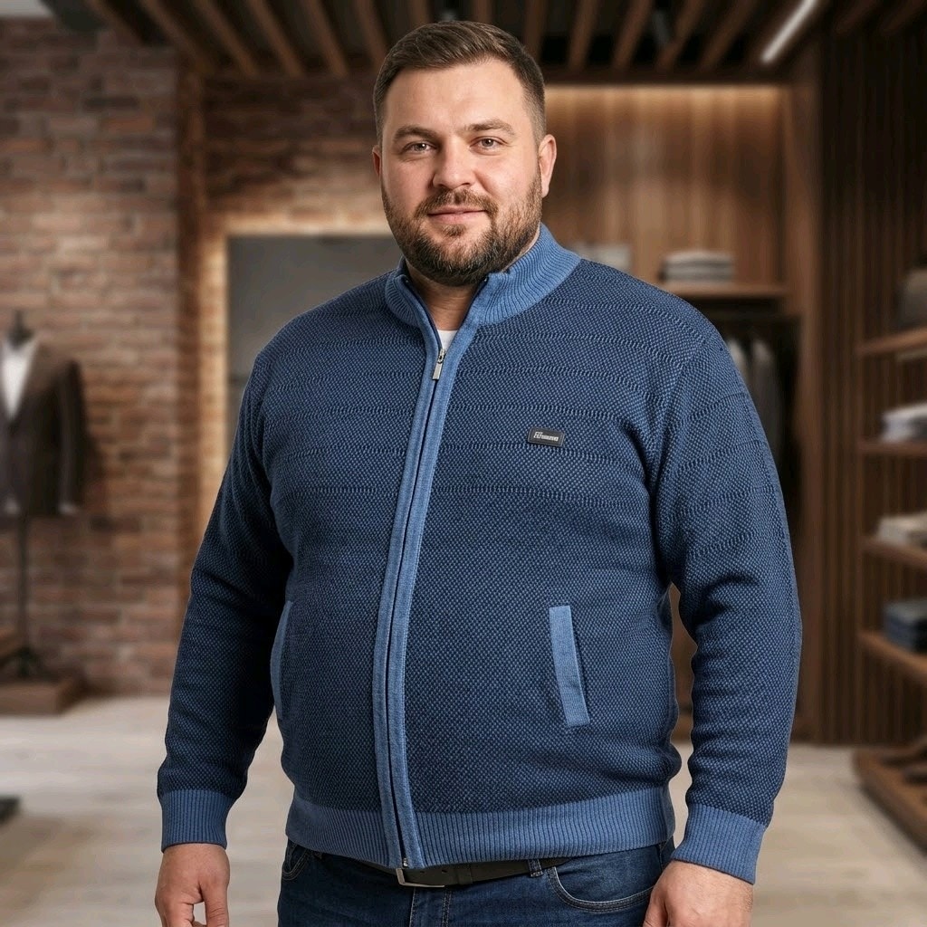 Toptan Fermuarlı Hırka Normal ve Battal - 7