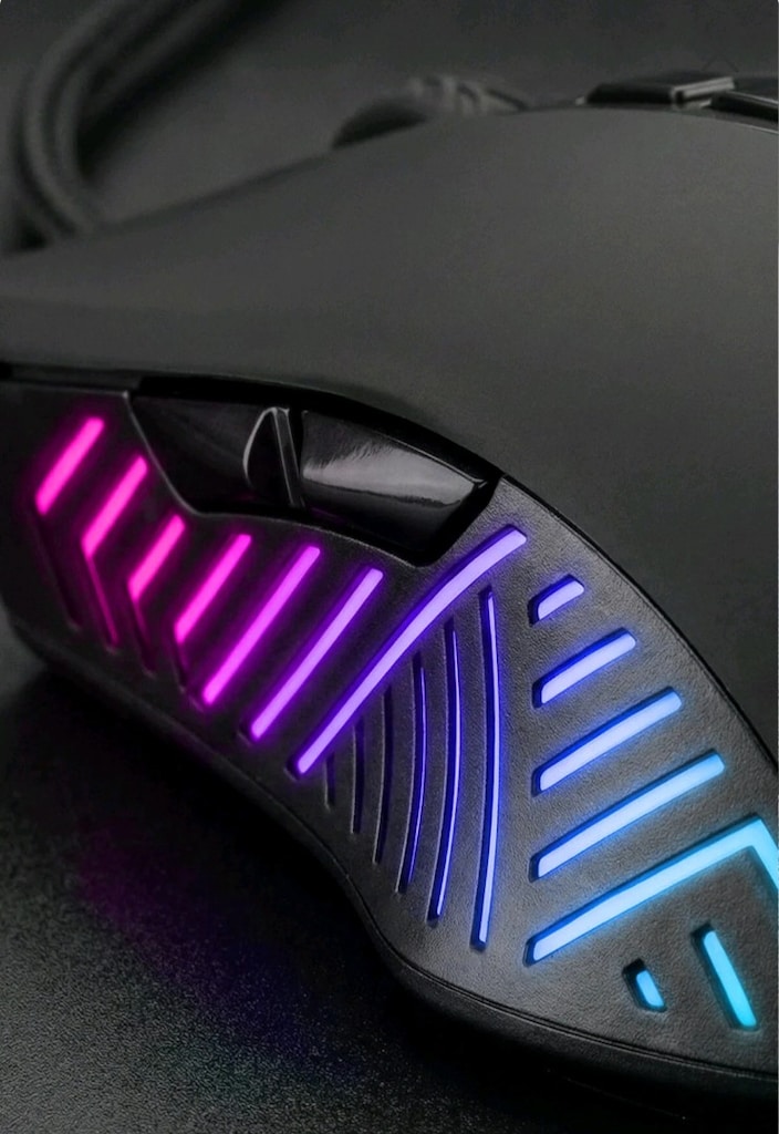Rampage SMX-G68 SPEAR V2 FULL RGB 12800 DPI Siyah 7D Makrolu Mouse - 3