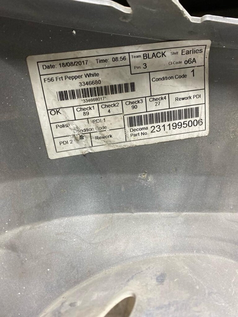 Mini Cooper f55 f56 ön tampon orijinal - 4