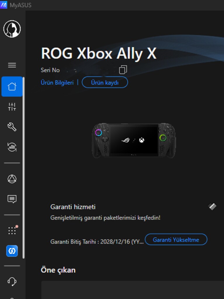 ASUS ROG Xbox Ally X – Ryzen AI Z2 Extreme – Garanti (2028) + Aksesuar - 9