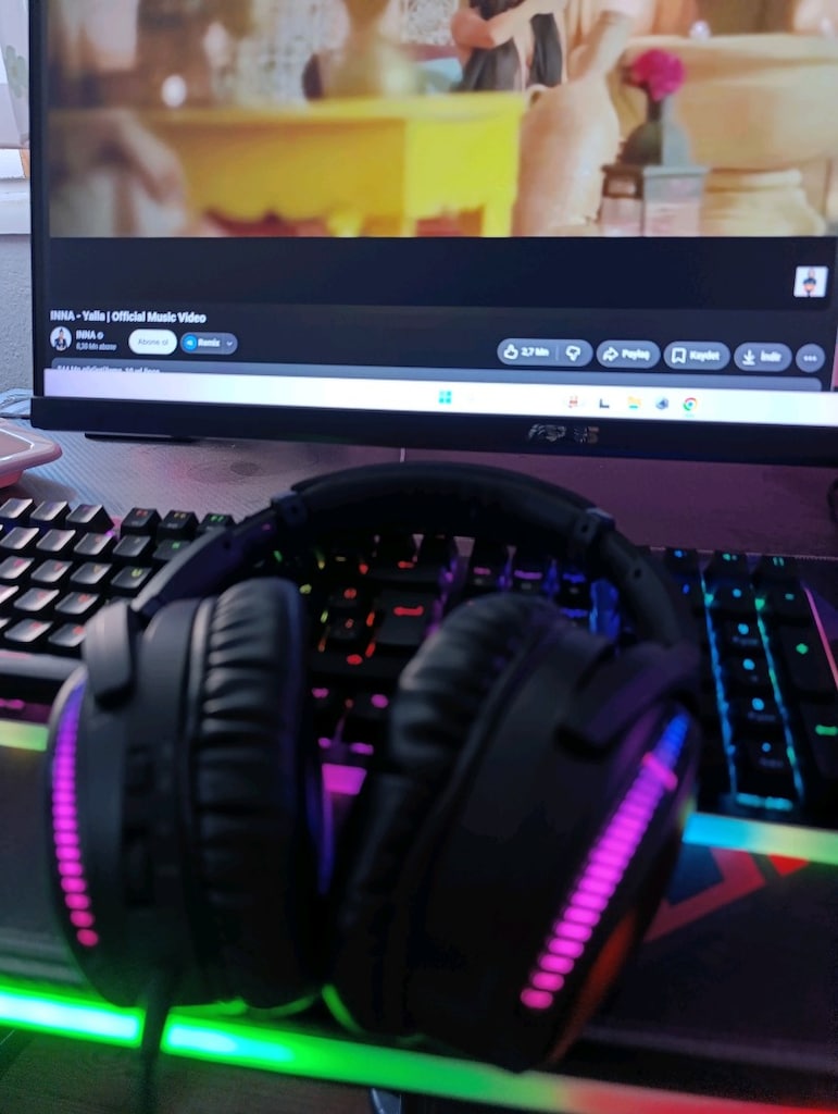 Asus Rog Strix fusion ıı 300 type c bağlantılı kablolu RGB kulaklık - 2
