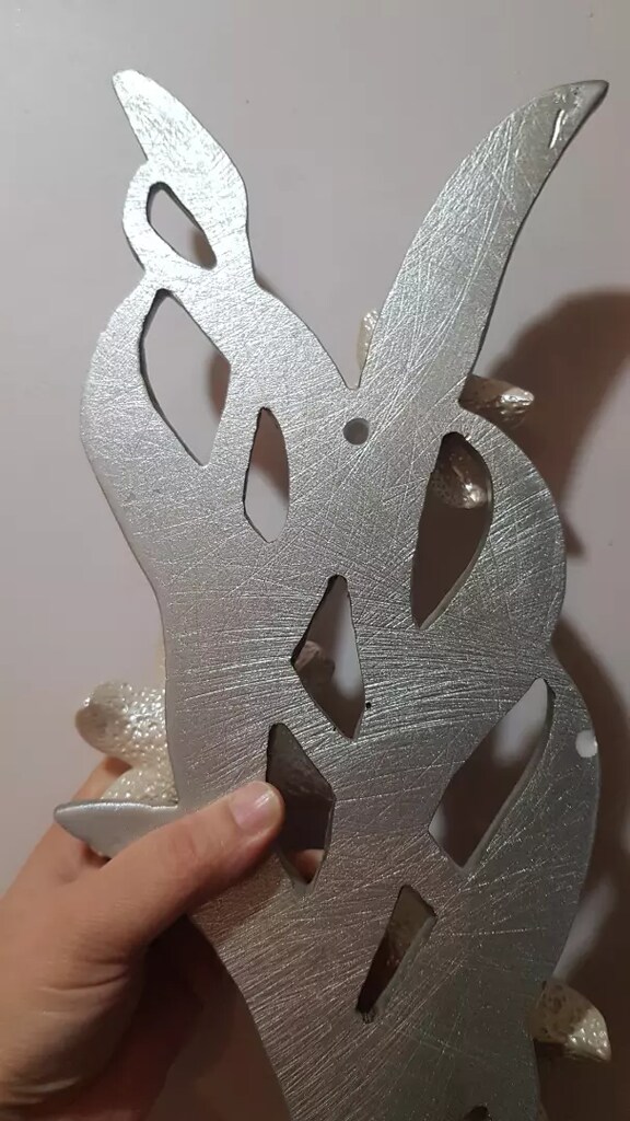 Seramik Duvar süsü gümüş renkli - 4