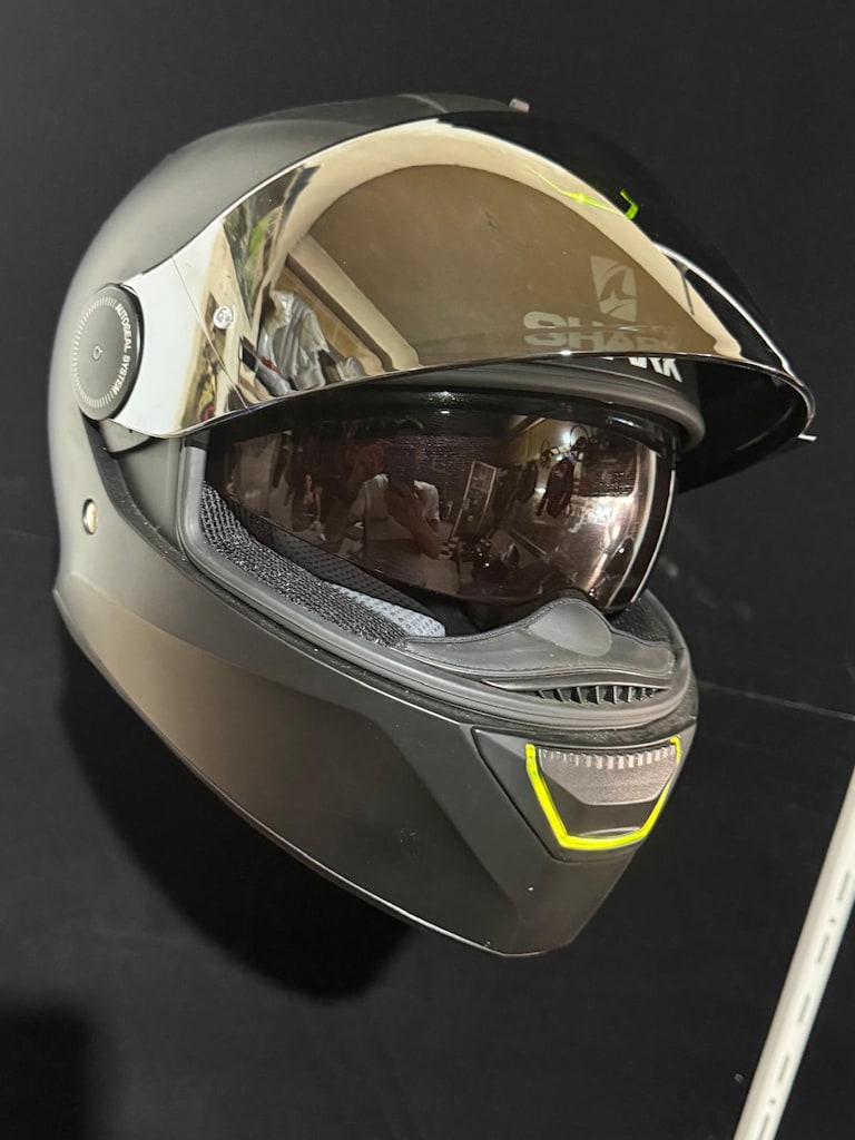Shark Skwal Motosiklet Kaskı (Entegre LED Sistemli - Temiz) - 8