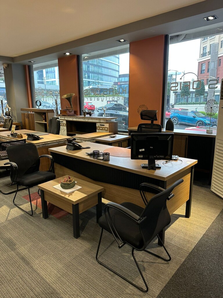 KLAS OFİS ÜSKÜDAR REDOF 200x80 MAKAM TAKIMI SIFIR ÜRÜN - 3