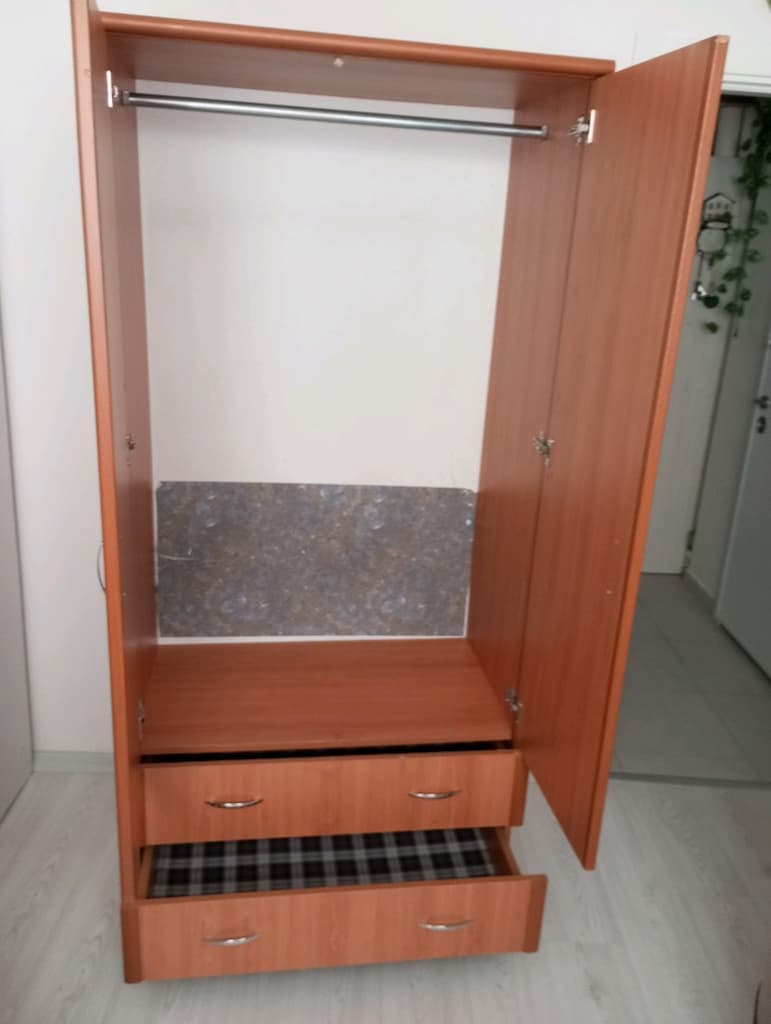 ŞOKFİAT 2 KAPILI GARDIROP EBAT BOY 190 CM EN 90 CM DERİNLİK 50 CM 2 EL - 2