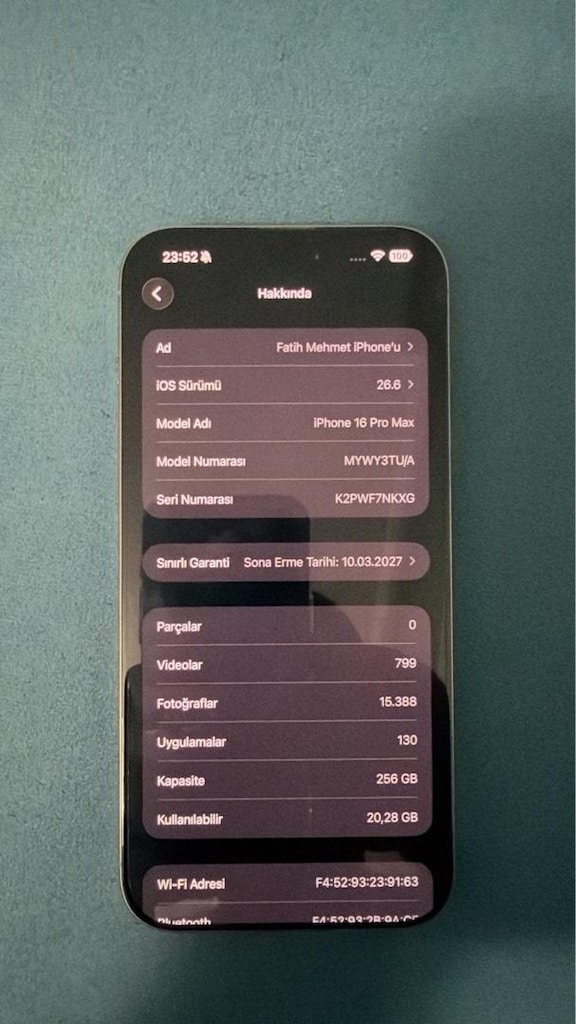 iphone 16 pro max 256 gb Beyaz tek fiyat - 12