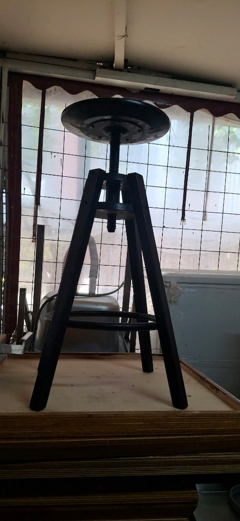 Siyah Metal Tabure bar sandalyesi temiz sağlam özgün ürün - 3