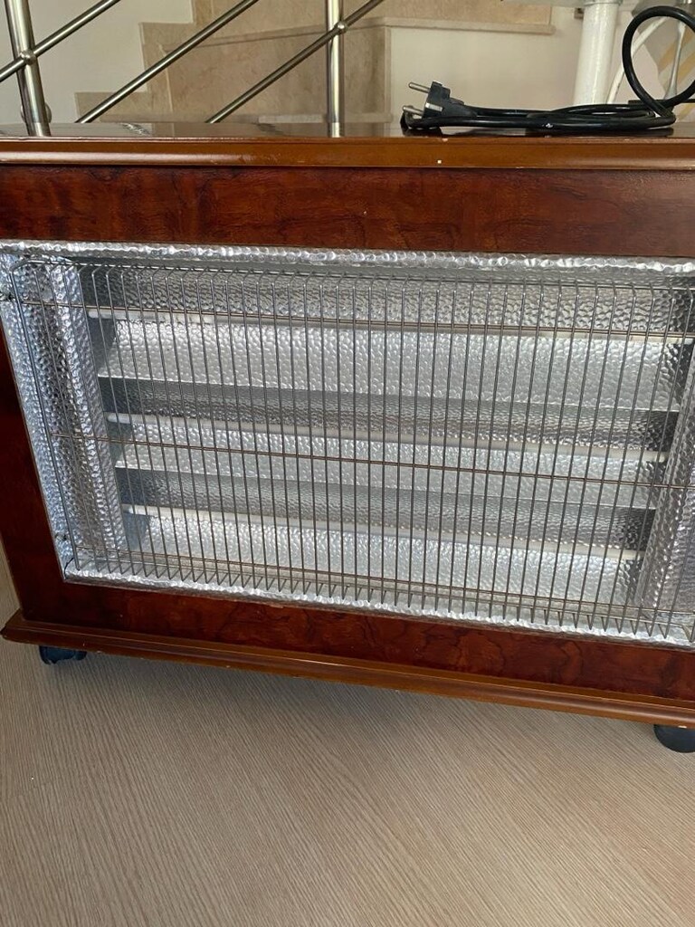 Elektrikli antika ahşap ısıtıcı - 5