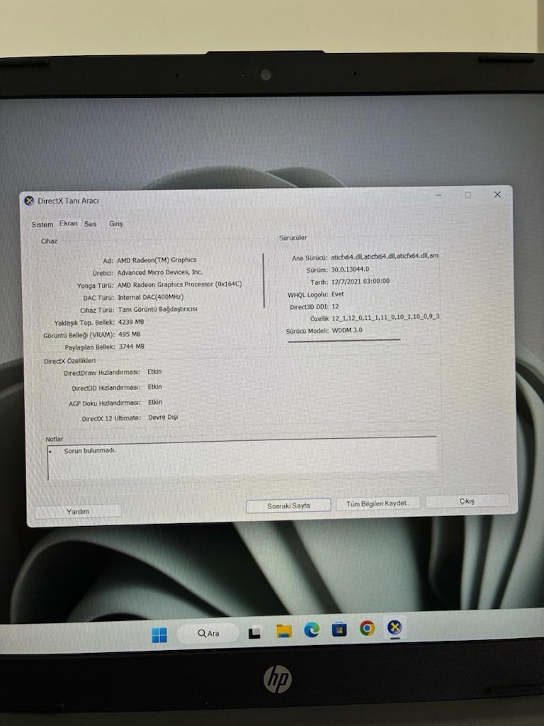 HP 255 G8 Dizüstü Bilgisayar (Sıfırdan Farksız) - 6