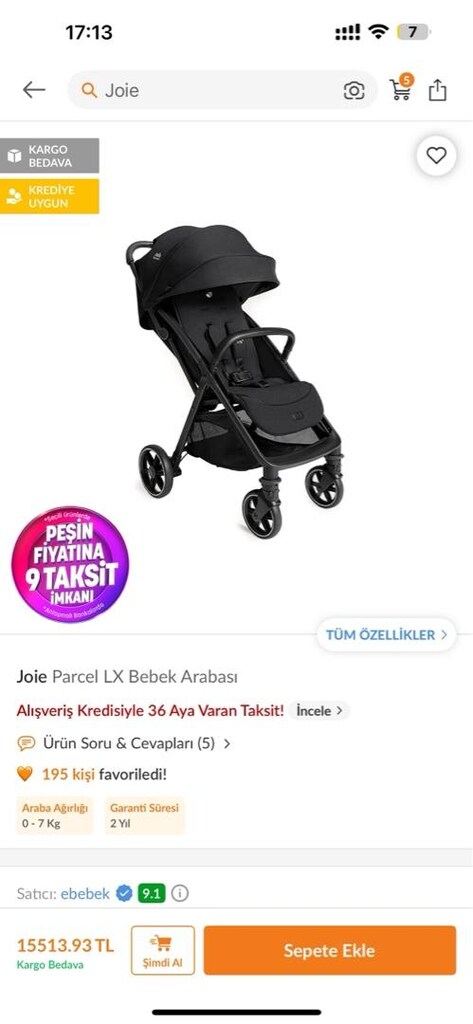Joie Bebek Arabası - 8