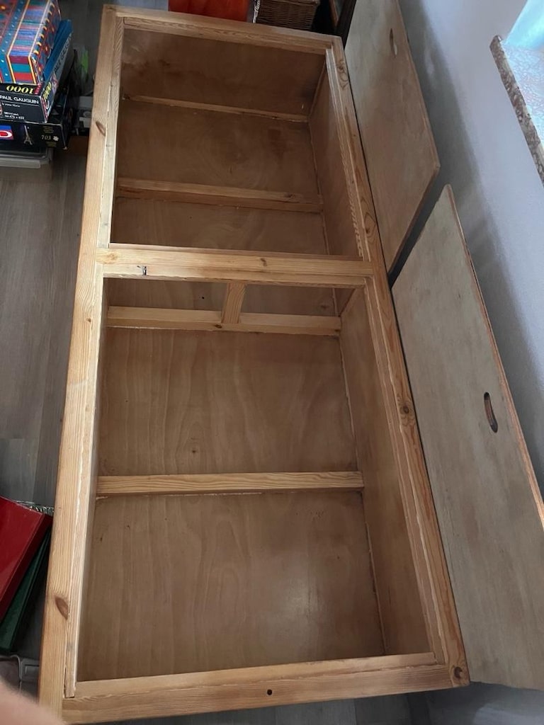 Özel Marangoz Yapımı Masif Ahşap Sandıklı Sedir / Baza 200x80 cm - 3