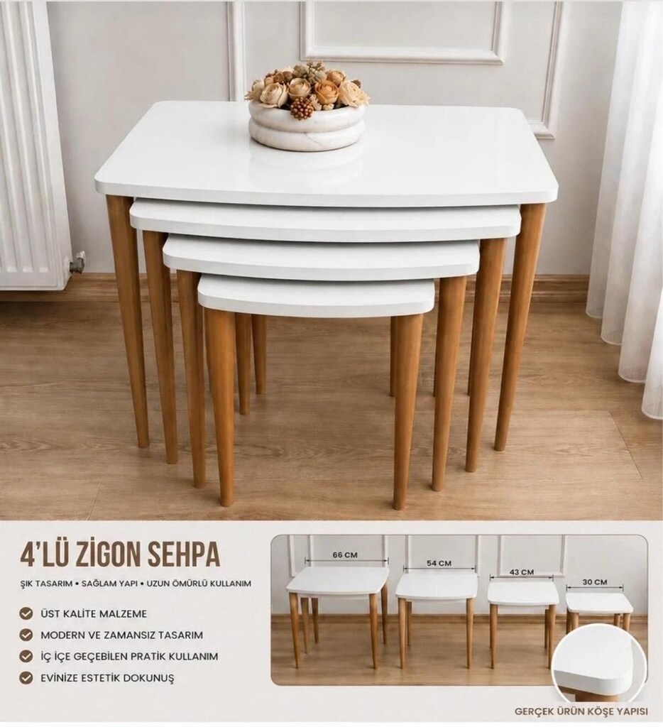 Zigon Sehpa 4’lü - 3