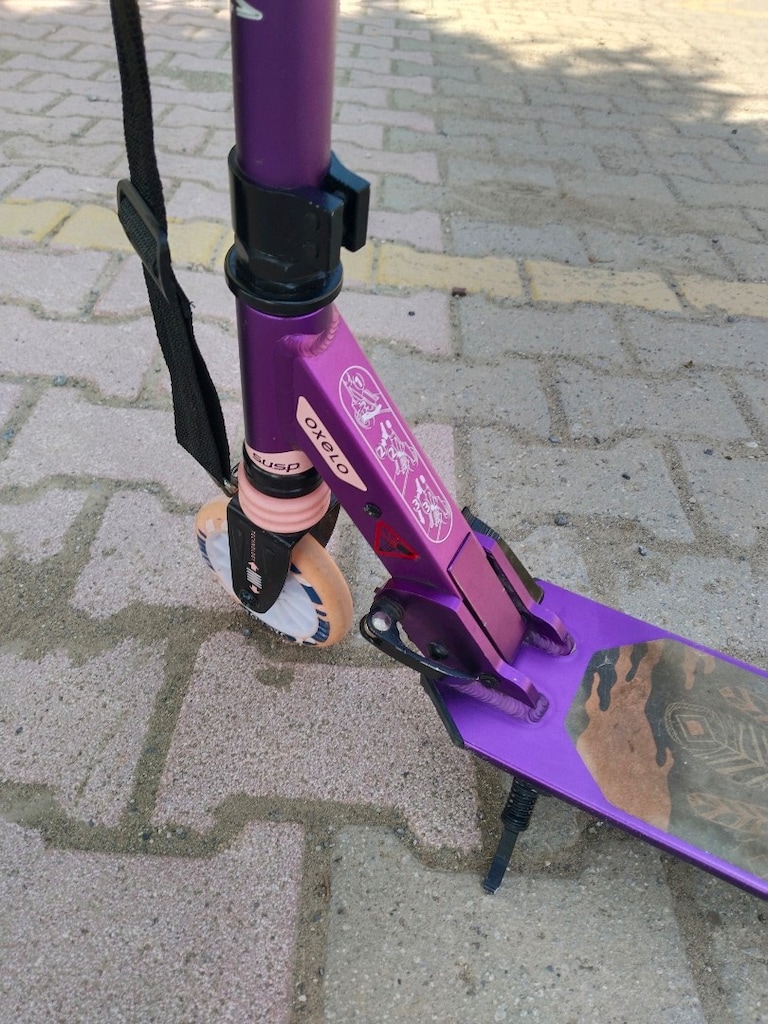 decathlon mor kız scooter sorunsuz - 9