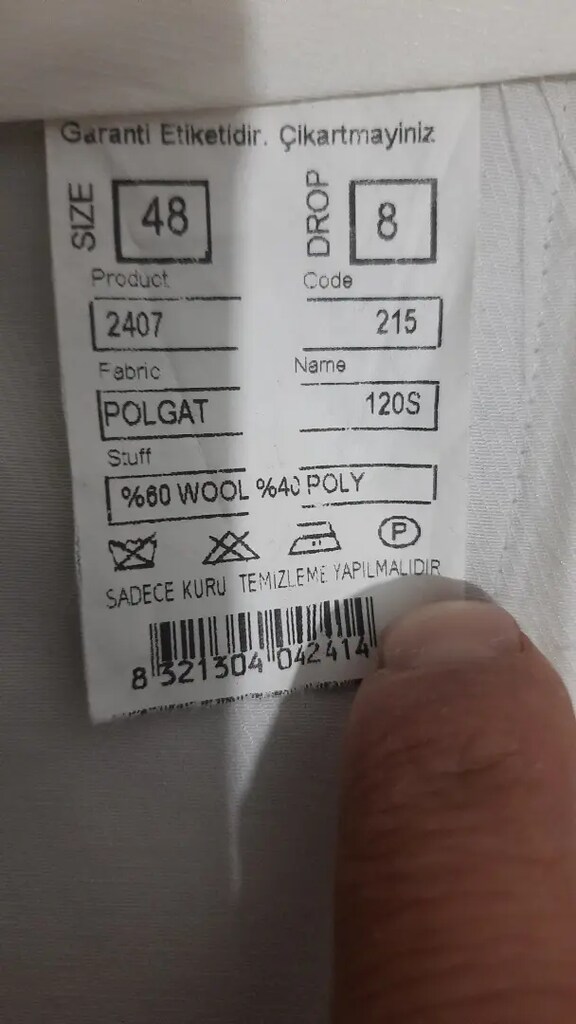 Takım elbise bu fiyata böyle yok sıfır ayarında 48/8beden CROZZO MARKA - 2