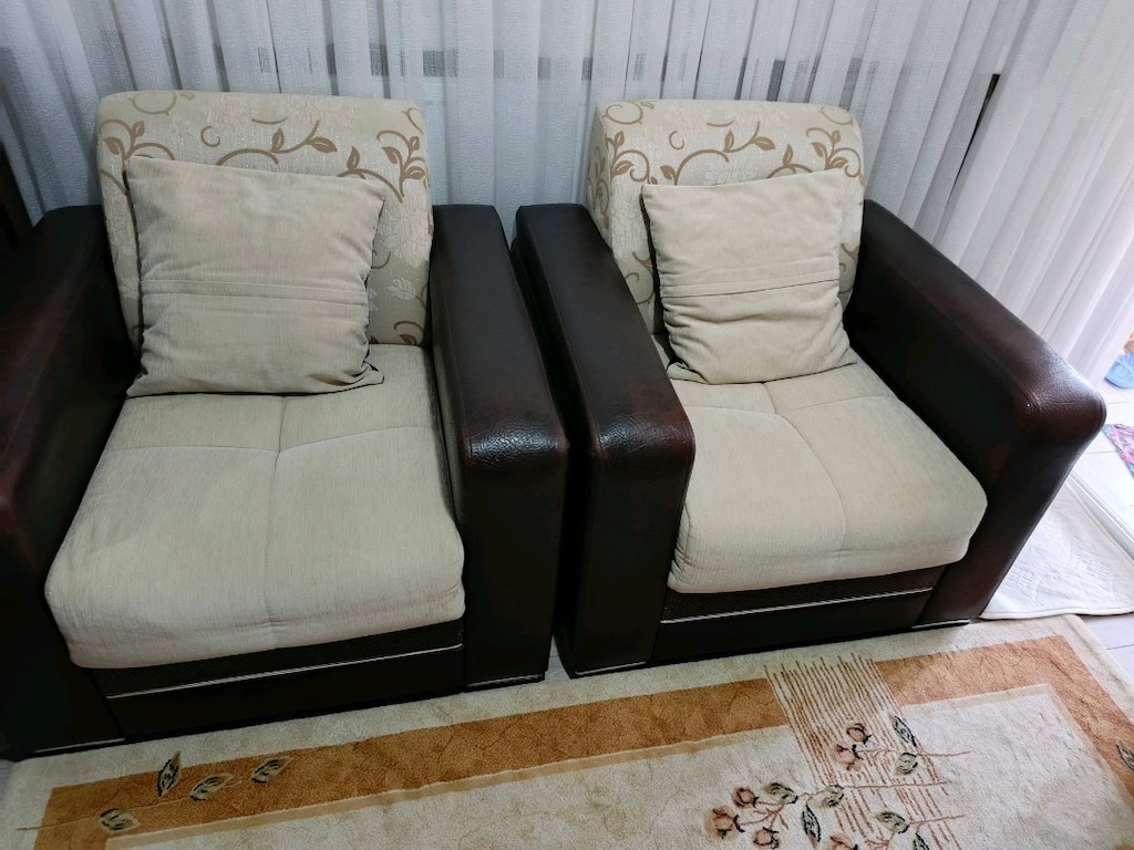 Temiz koltuk takımı,çalışma masası, vitrin, konsol, orta sehpa - 4