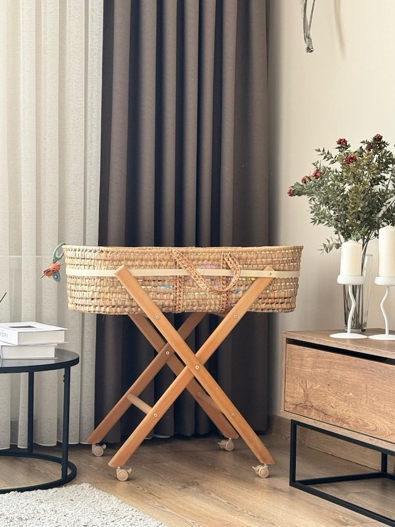 hasır beşik. rattan beşik - 3