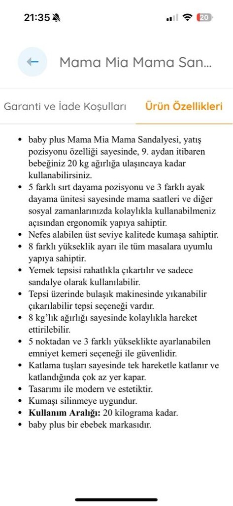 BABY PLUS MAMA SANDALYESİ - 2