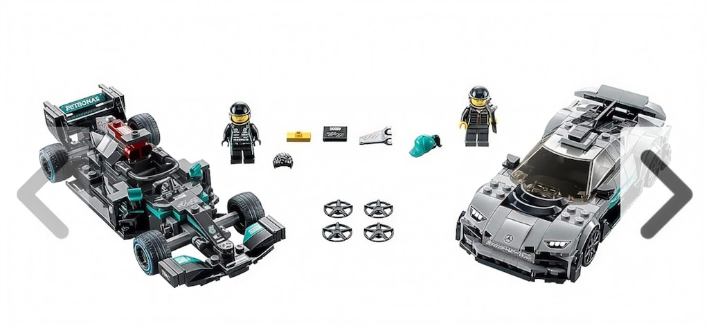 Sıfır - Kapalı Kutu Lego Speed Champions 76909 Mercedes-AMG İkili Set - 4