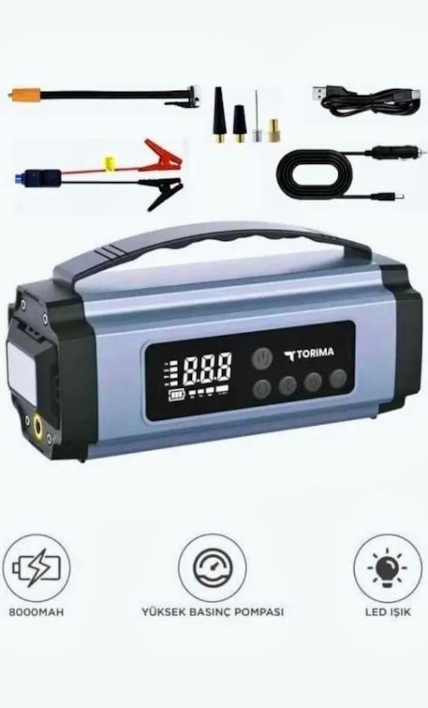 SIFIR AKÜ TAKVİYE-LASTİK ŞİŞİRME VE POWERBANK ÖZELLİKLİ PERFORMANS ÜRÜ - 10