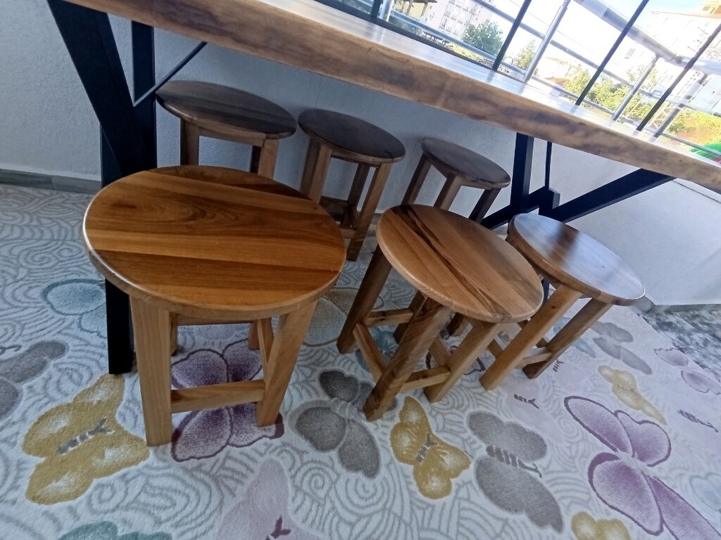 Doğal Ceviz Masa Ölçü 180x85 Çok Sağlam - 3