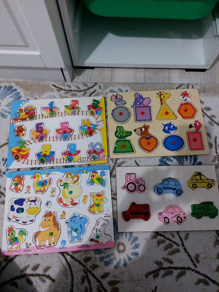 ahşap şekil takma oyuncak - 2