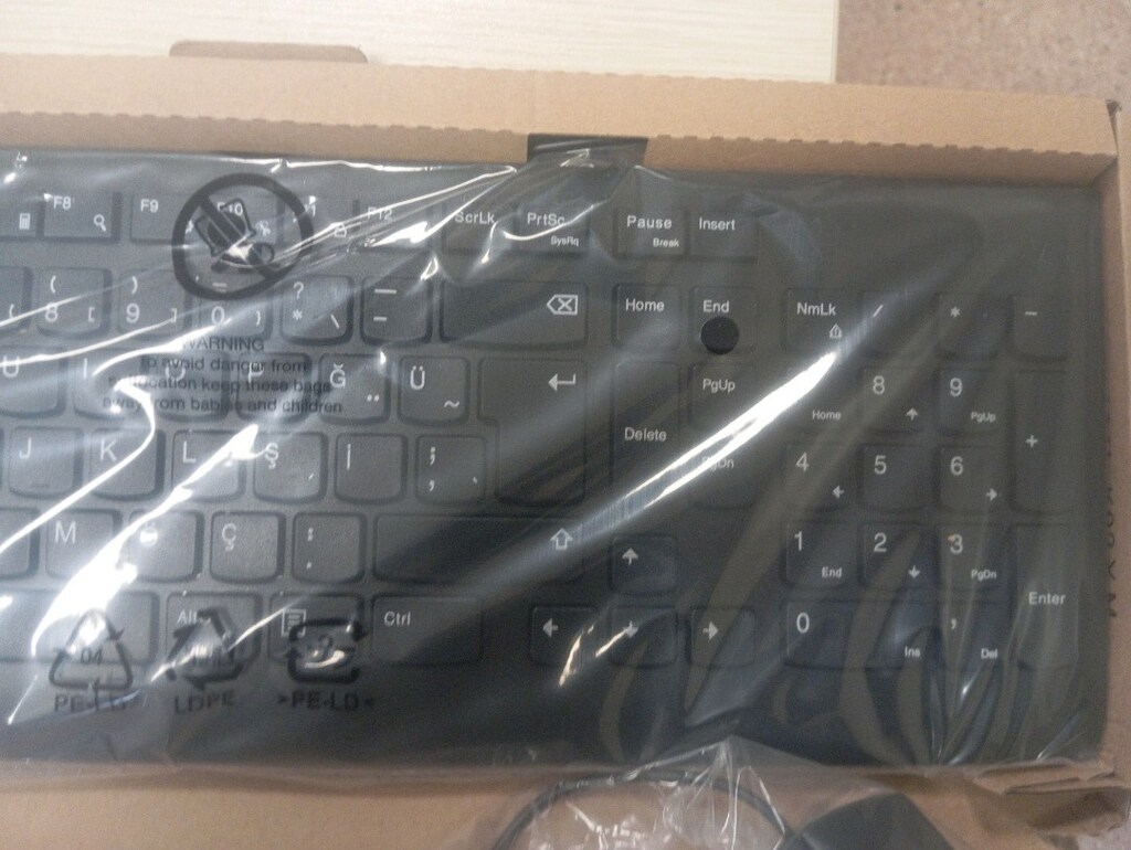 yeni orjinal SIFIR KUTUSUNDA KLAVYE MAUSE SETİ LENOVO - 3