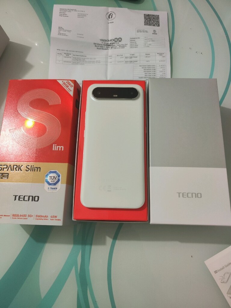 KARTA TAKSİT 09.11.2027 GARANTİLİ TECNO SPARK SLİM 5G 8/256 GB HAFIZA - 2