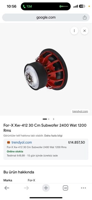 FOR-X ÖZEL SERİ 1200 RMS