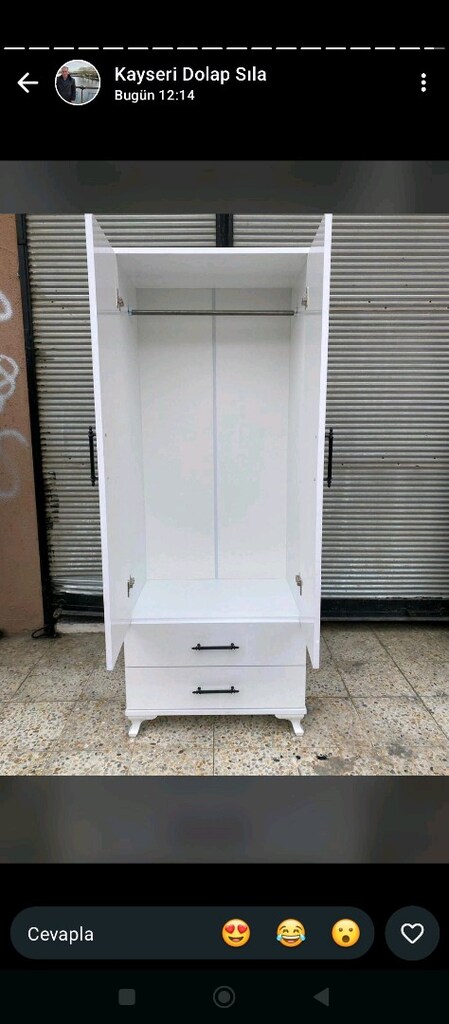 sıfır iki kapaklı elbise dolabı - 2