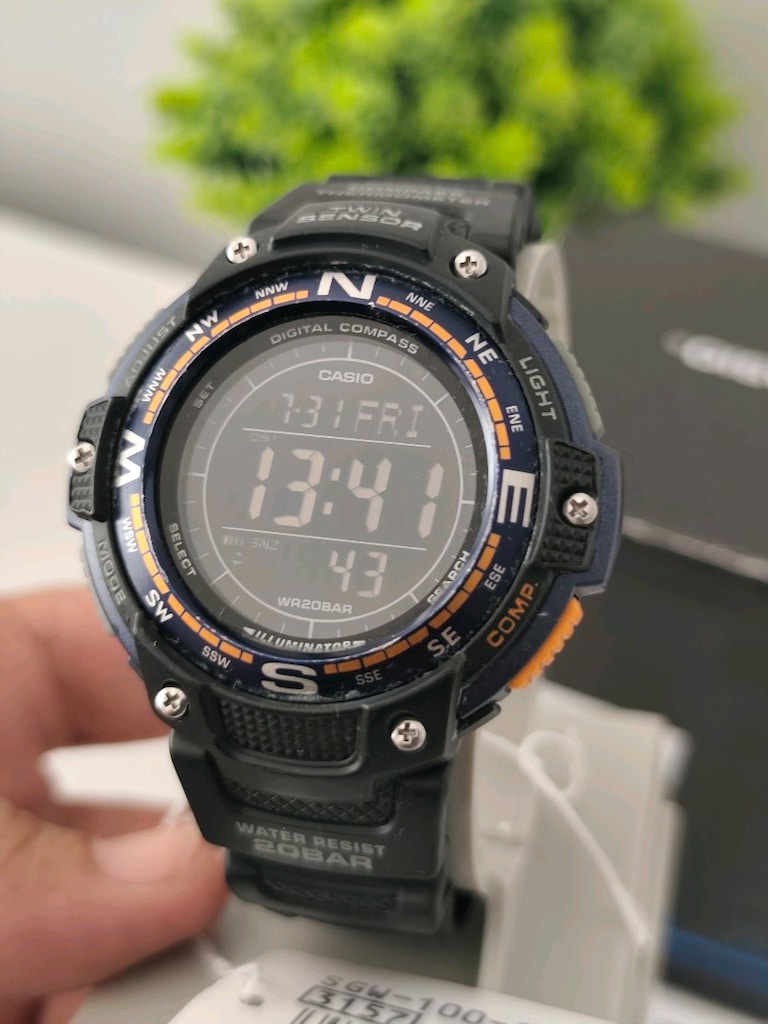 Orjinal Casio Sgw-100 Pusula/Termometre HATASIZ - 16