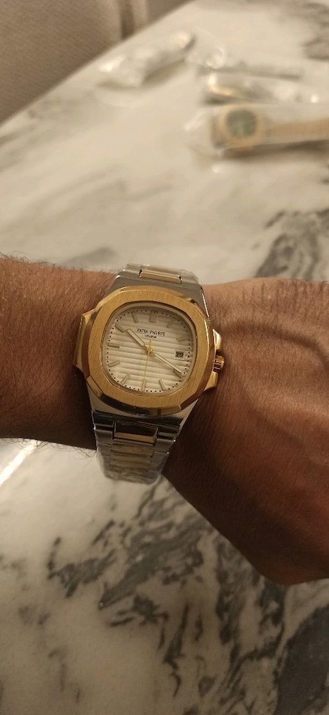 Patek Philippe takvimli pilli çelik kol saati - 10