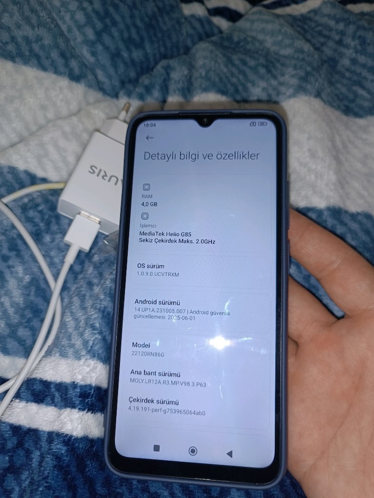 redmi 12c 128 GB hafıza 4gb ram yurtiçi cihazı ciftsimli - 9