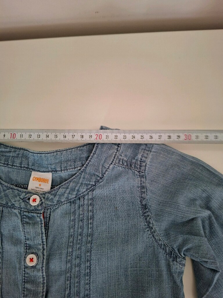 Gymboree Marka Fırfır Detaylı Kot Gömlek - 5