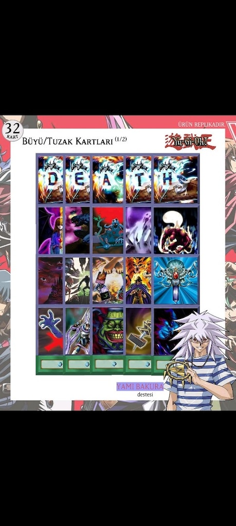 Yami Bakura Anime Hal Destesi 57 Yugioh Kartı Yu-Gi-Oh! - 4
