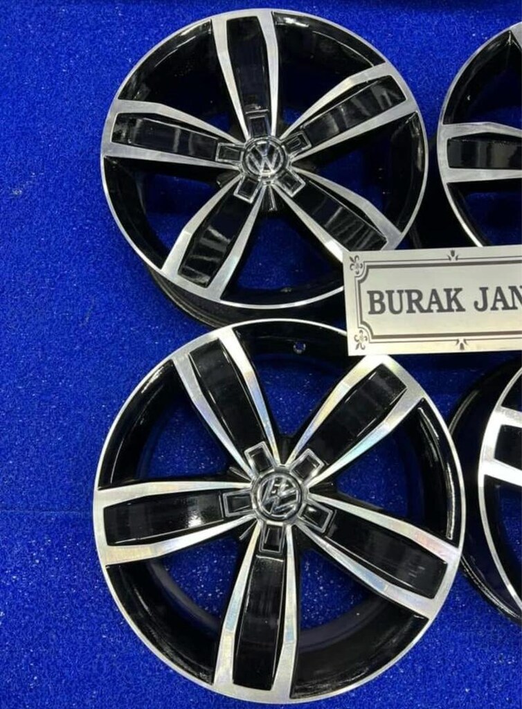 17 inç Orjinal hatasız 5x112 passat golf caddy Jetta uyumlu janttakım - 2
