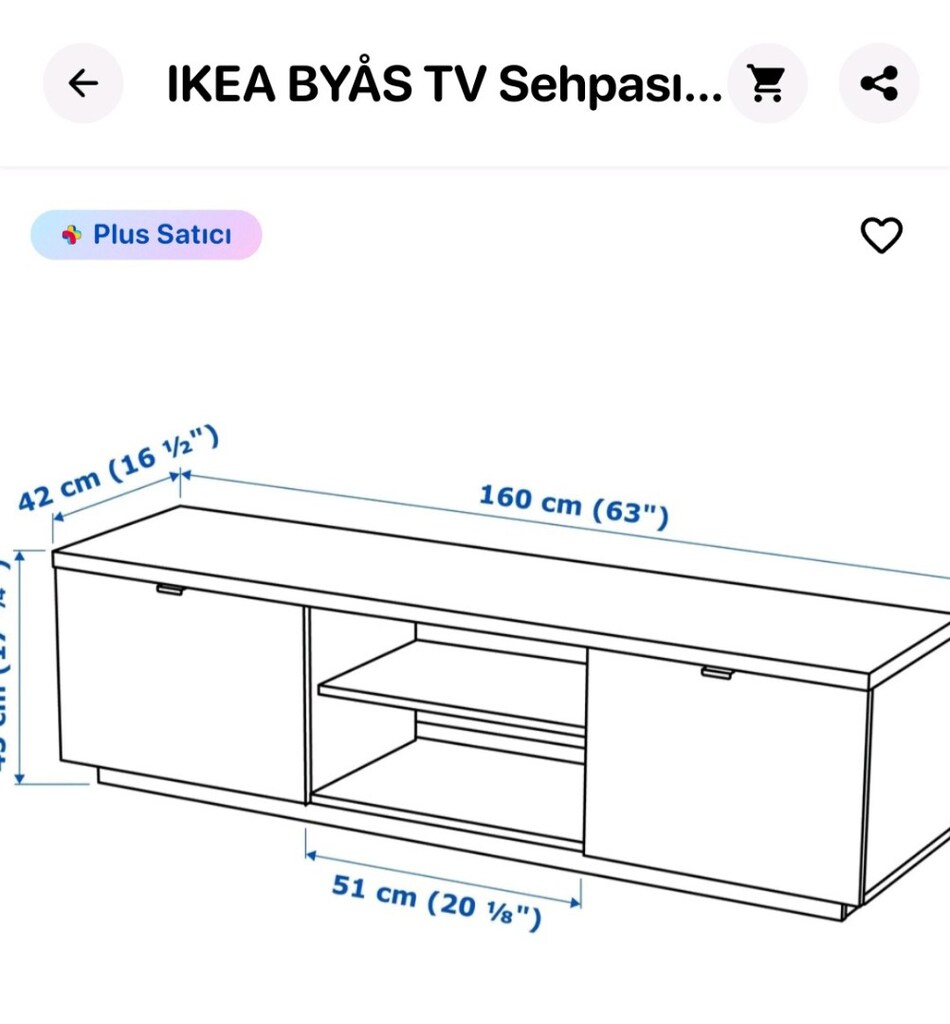tv ünitesi ikea byas - 8