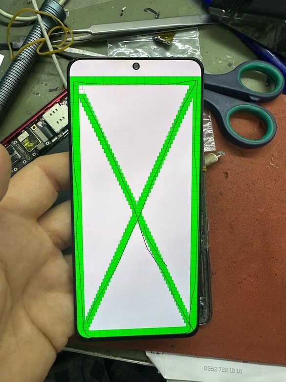 samsung s21 polerize hatalı orjinal ekran - 4