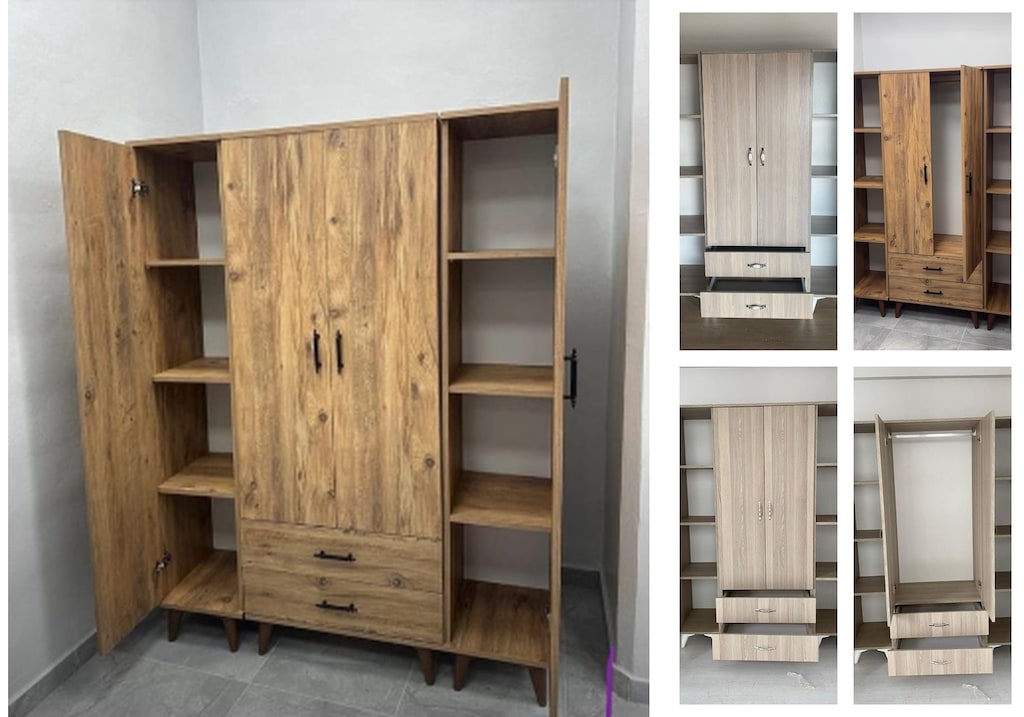 4 kapaklı elbise dolabı gnuqbpfxxf - 5