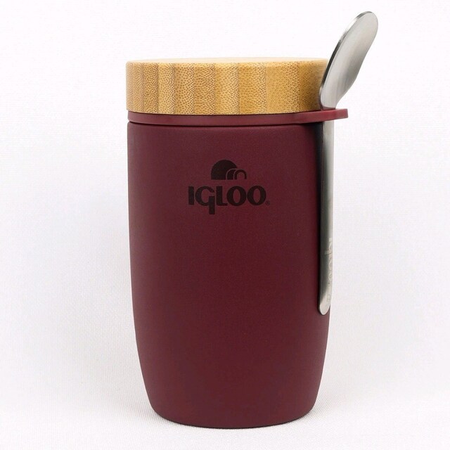 Igloo Bamboo Yemek Termosu 500ml-BORDO / SIFIR ÜRÜN