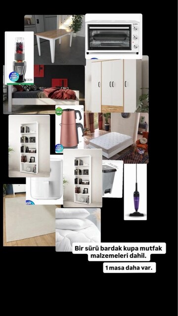 Ev Eşyası Mutfak Masa Dolap Kitaplık Yatak Hepsi