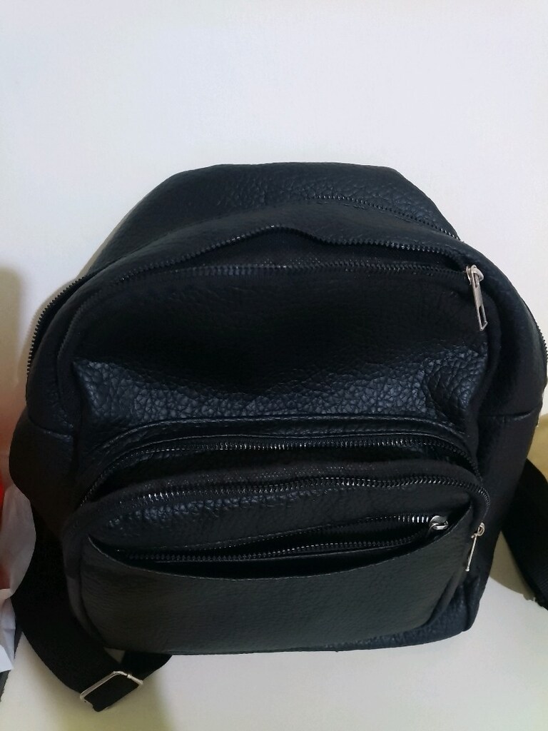 4 fermuarlı artı cep kadın sırt çanta - 7