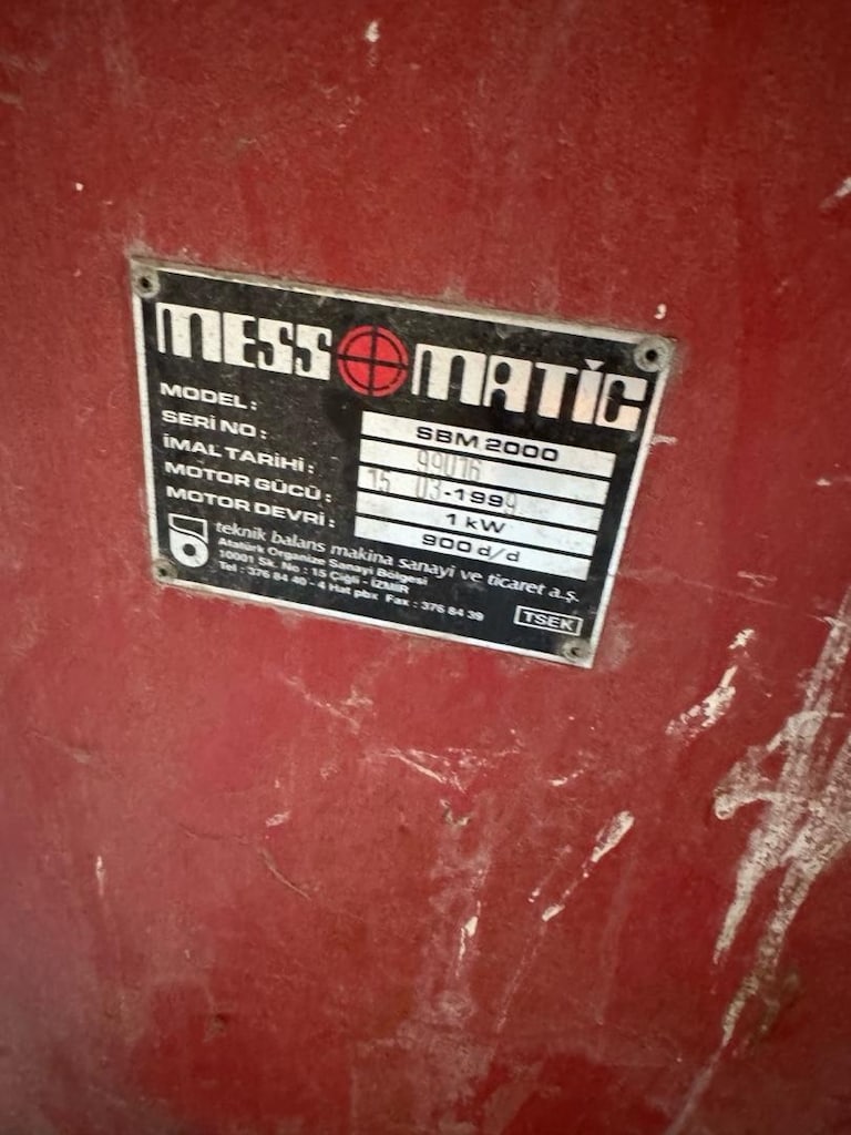 Mess Matic SBM 2000 Dijital Balans Makinesi - Çalışır Durumda - 5
