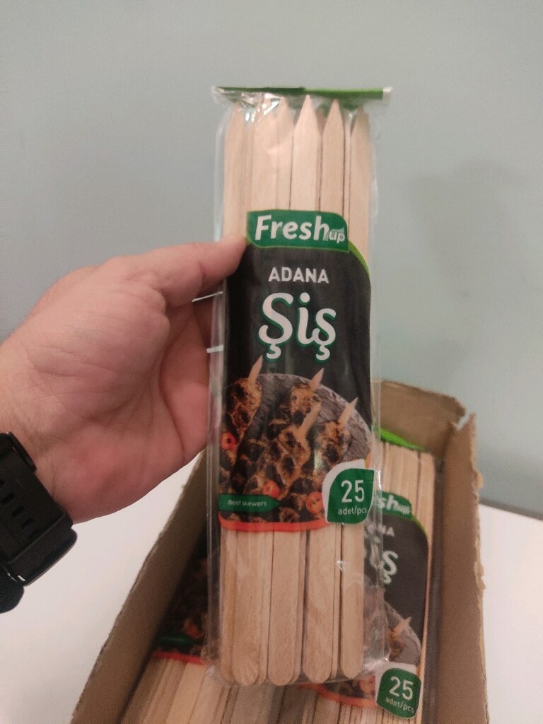 Fresh Adana Şiş Ahşap 25×6 Paket - 4